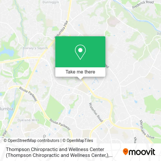 Mapa de Thompson Chiropractic and Wellness Center