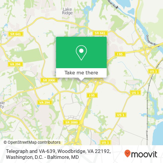 Telegraph and VA-639, Woodbridge, VA 22192 map