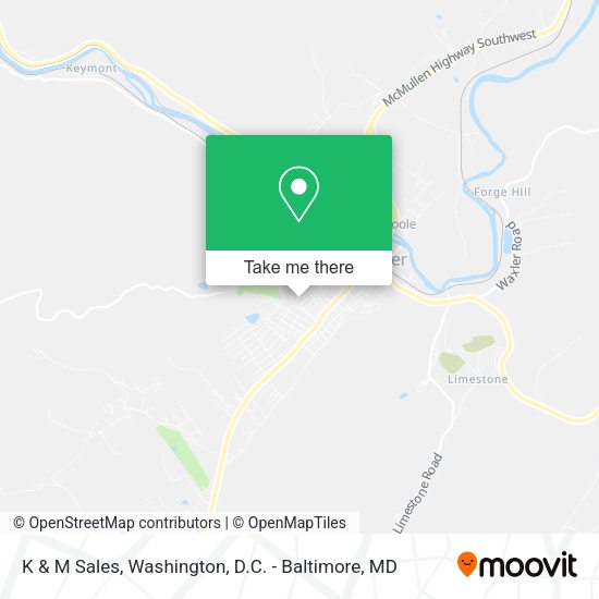 K & M Sales, 365 Sunset Pl map