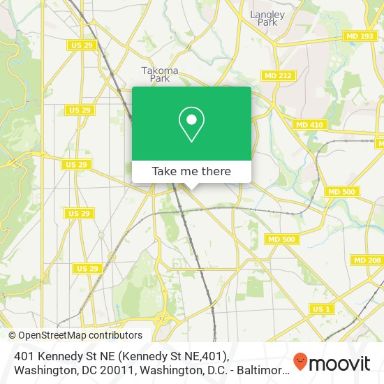 401 Kennedy St NE (Kennedy St NE,401), Washington, DC 20011 map