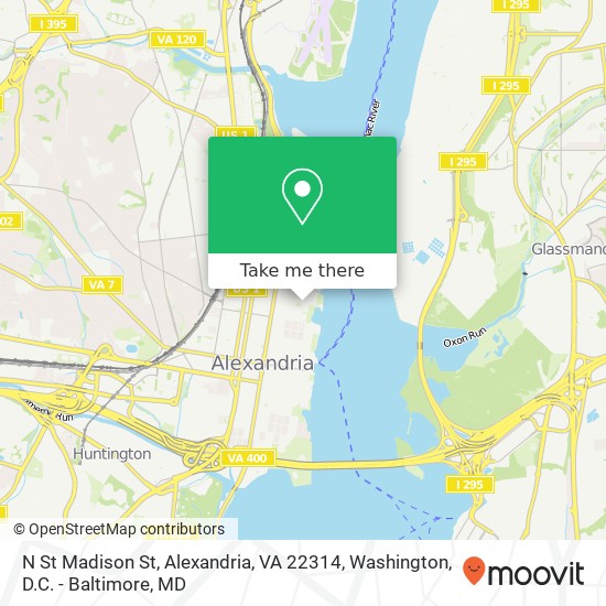 N St Madison St, Alexandria, VA 22314 map