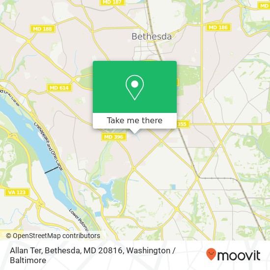 Allan Ter, Bethesda, MD 20816 map