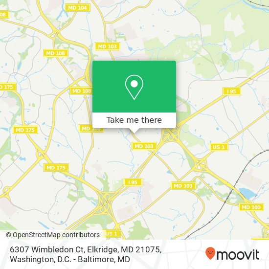 6307 Wimbledon Ct, Elkridge, MD 21075 map
