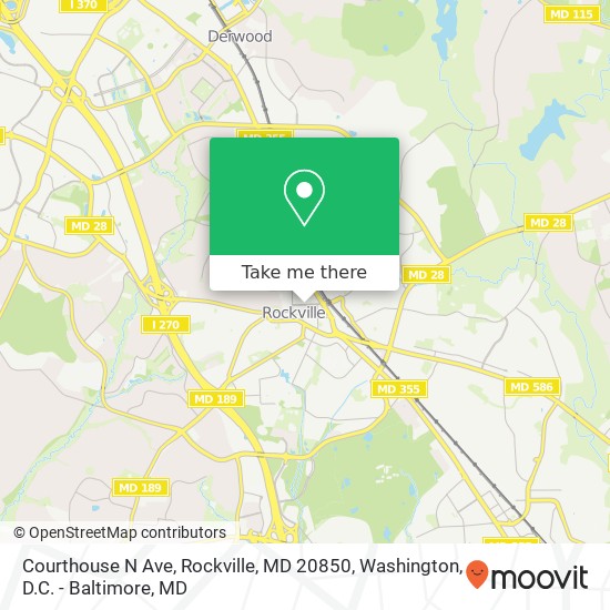 Courthouse N Ave, Rockville, MD 20850 map