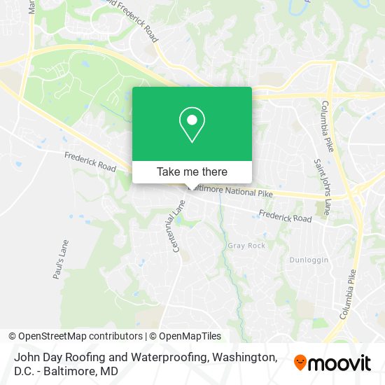 John Day Roofing and Waterproofing map