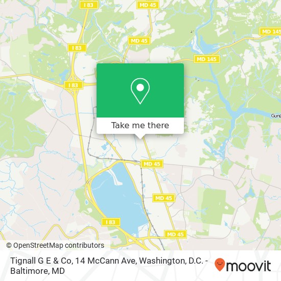 Tignall G E & Co, 14 McCann Ave map