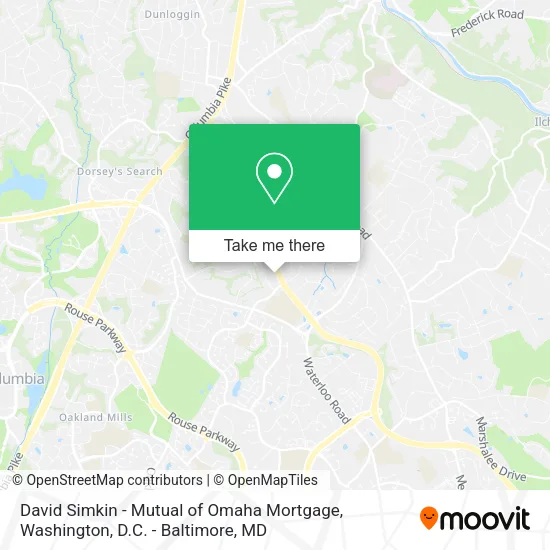 Mapa de David Simkin - Mutual of Omaha Mortgage
