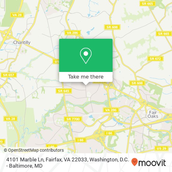 4101 Marble Ln, Fairfax, VA 22033 map