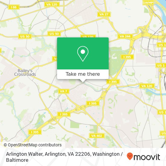 Arlington Walter, Arlington, VA 22206 map
