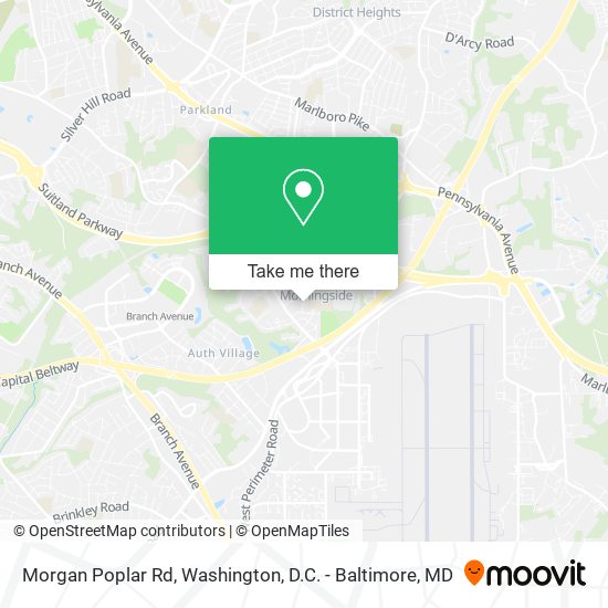 Morgan Poplar Rd map