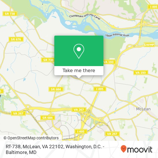 RT-738, McLean, VA 22102 map