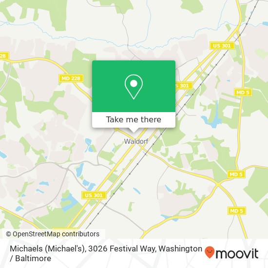 Michaels (Michael's), 3026 Festival Way map