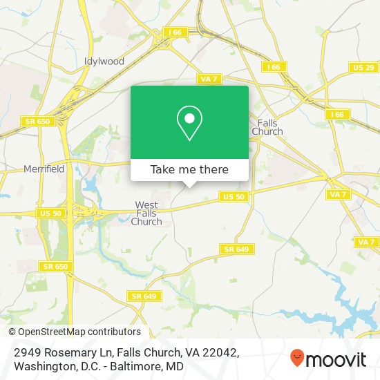 2949 Rosemary Ln, Falls Church, VA 22042 map