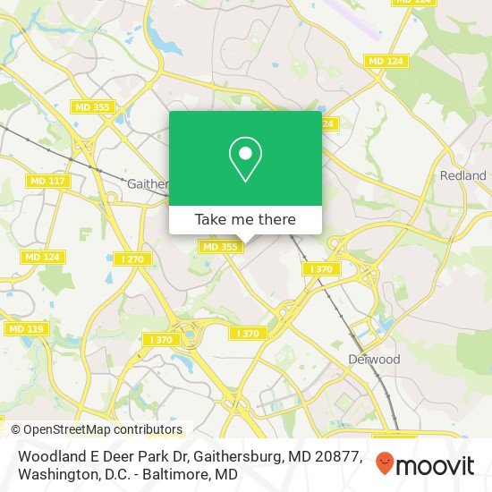 Woodland E Deer Park Dr, Gaithersburg, MD 20877 map