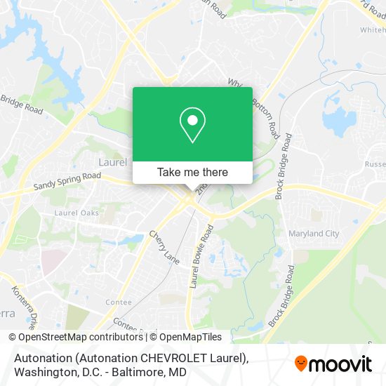 Autonation (Autonation CHEVROLET Laurel) map