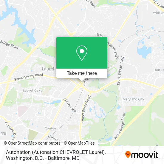 Autonation (Autonation CHEVROLET Laurel) map