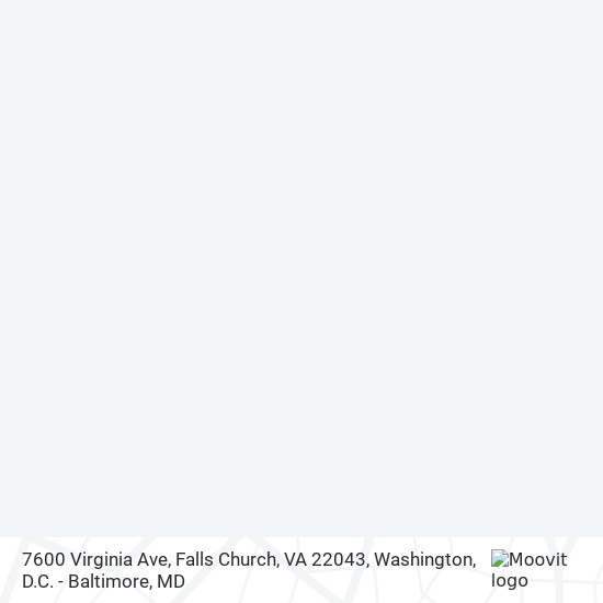 Mapa de 7600 Virginia Ave, Falls Church, VA 22043