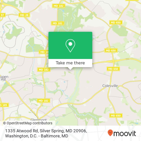 1335 Atwood Rd, Silver Spring, MD 20906 map