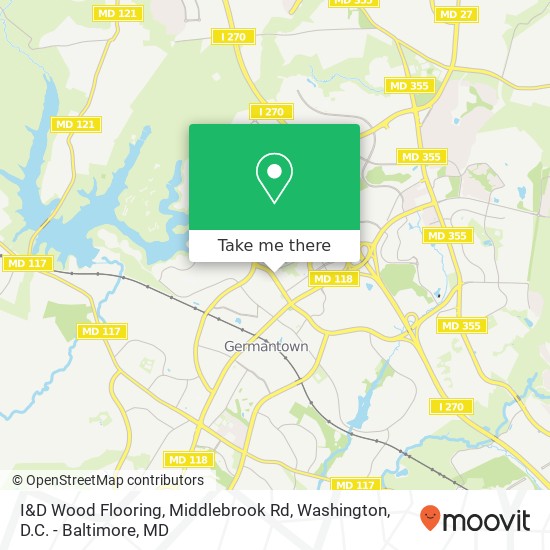 Mapa de I&D Wood Flooring, Middlebrook Rd