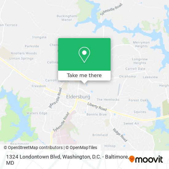 Mapa de 1324 Londontown Blvd