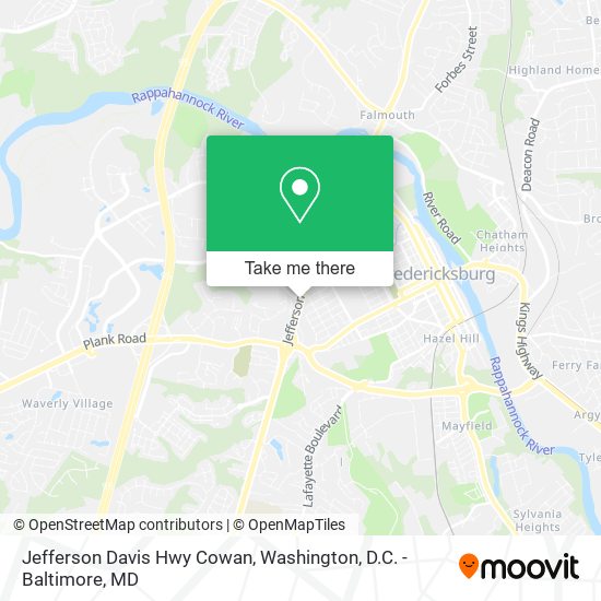 Mapa de Jefferson Davis Hwy Cowan