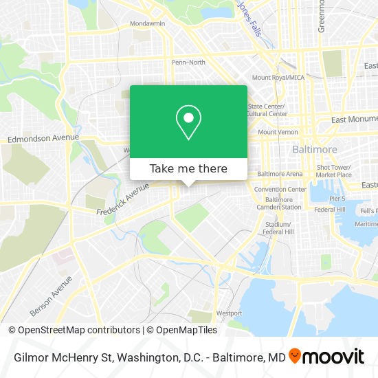 Mapa de Gilmor McHenry St