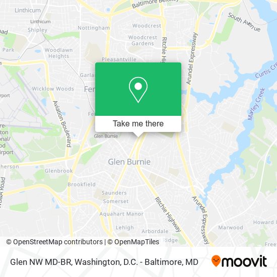 Mapa de Glen NW MD-BR