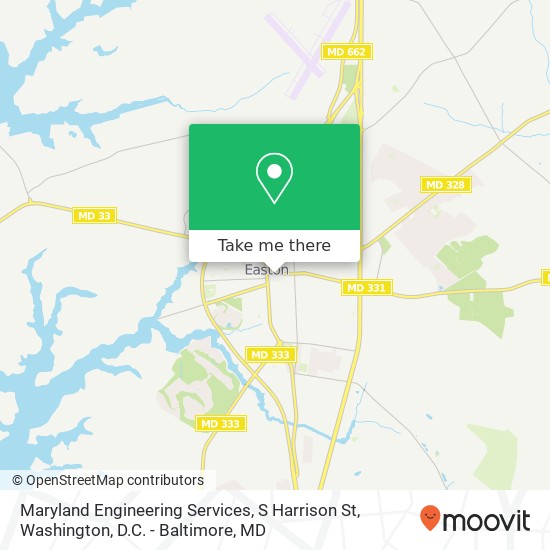 Mapa de Maryland Engineering Services, S Harrison St