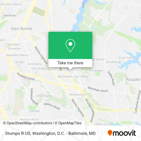 Stumps R US map