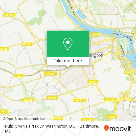 Pulp, 3444 Fairfax Dr map
