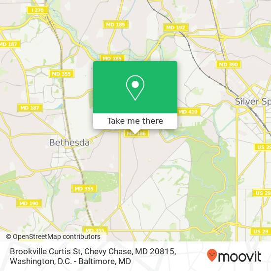 Brookville Curtis St, Chevy Chase, MD 20815 map