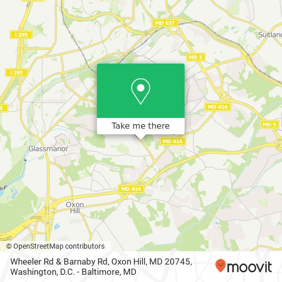Wheeler Rd & Barnaby Rd, Oxon Hill, MD 20745 map