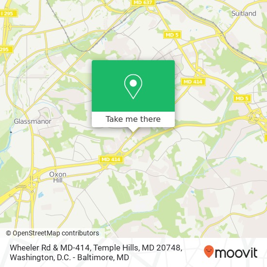 Wheeler Rd & MD-414, Temple Hills, MD 20748 map