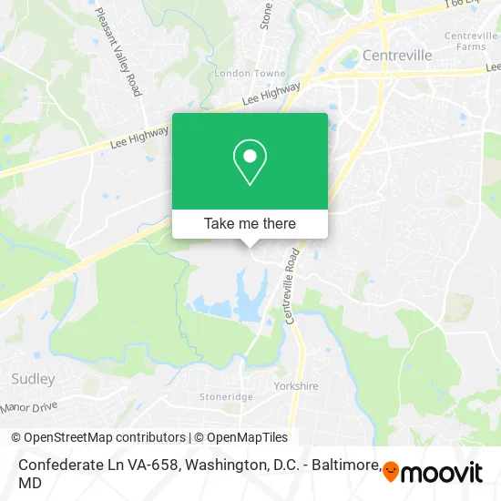 Confederate Ln VA-658 map