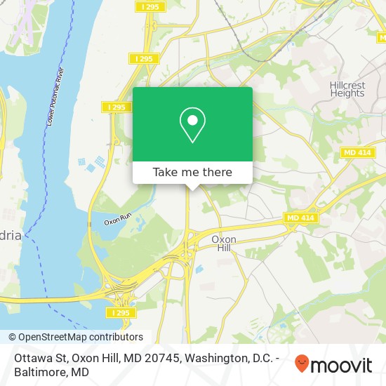 Mapa de Ottawa St, Oxon Hill, MD 20745