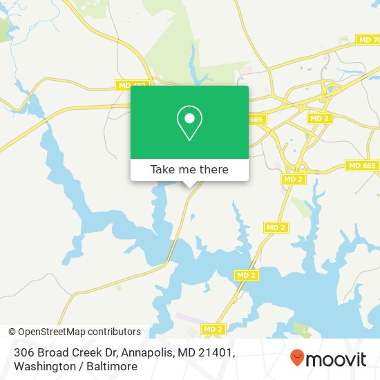 306 Broad Creek Dr, Annapolis, MD 21401 map