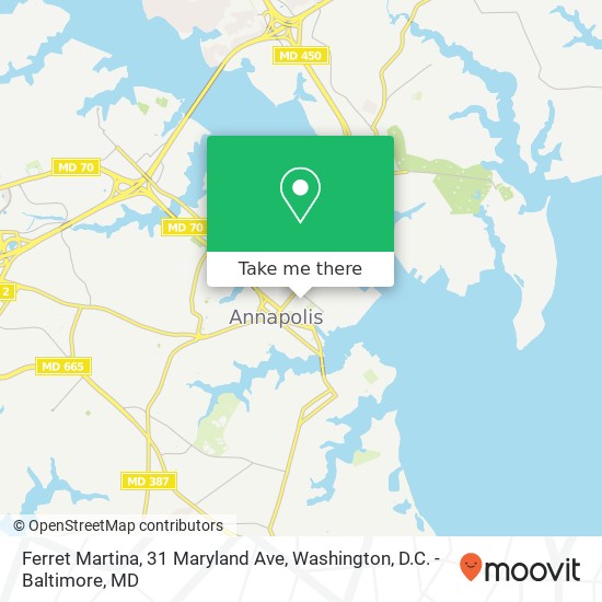 Mapa de Ferret Martina, 31 Maryland Ave