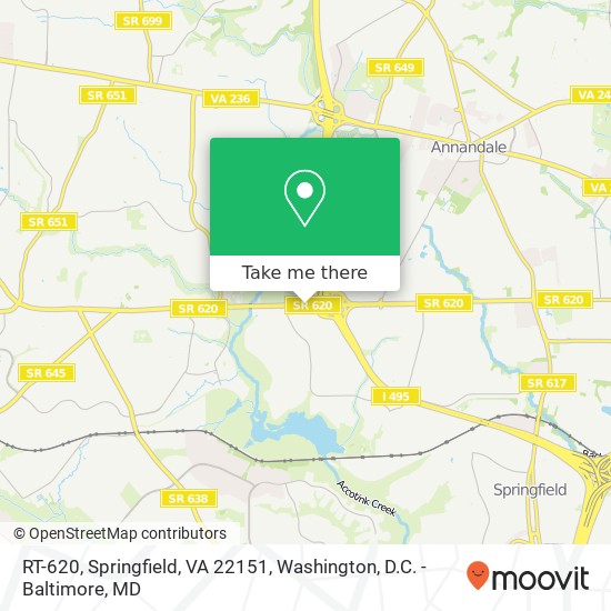 RT-620, Springfield, VA 22151 map