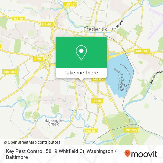 Key Pest Control, 5819 Whitfield Ct map