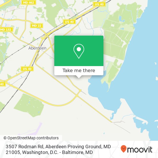 3507 Rodman Rd, Aberdeen Proving Ground, MD 21005 map