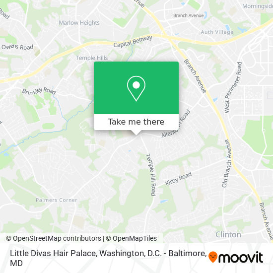 Little Divas Hair Palace map