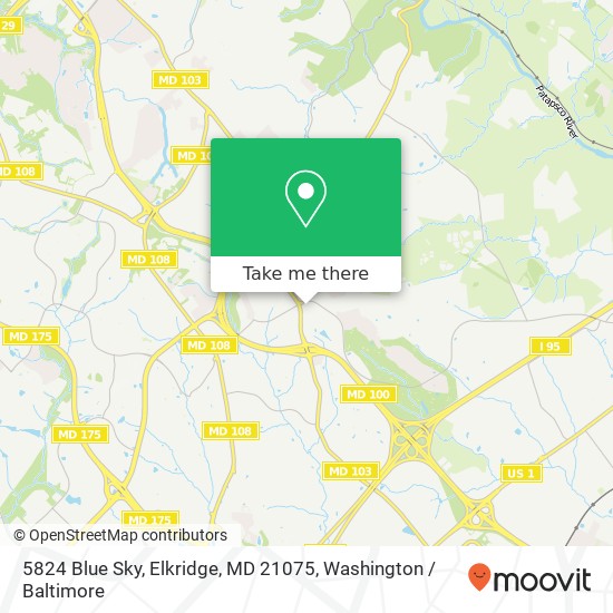 5824 Blue Sky, Elkridge, MD 21075 map