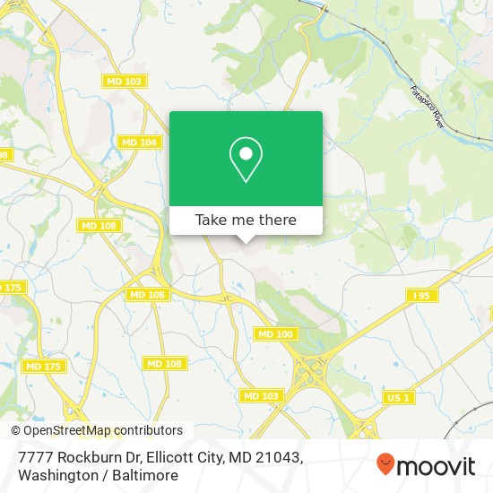 7777 Rockburn Dr, Ellicott City, MD 21043 map
