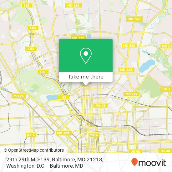 29th 29th MD-139, Baltimore, MD 21218 map