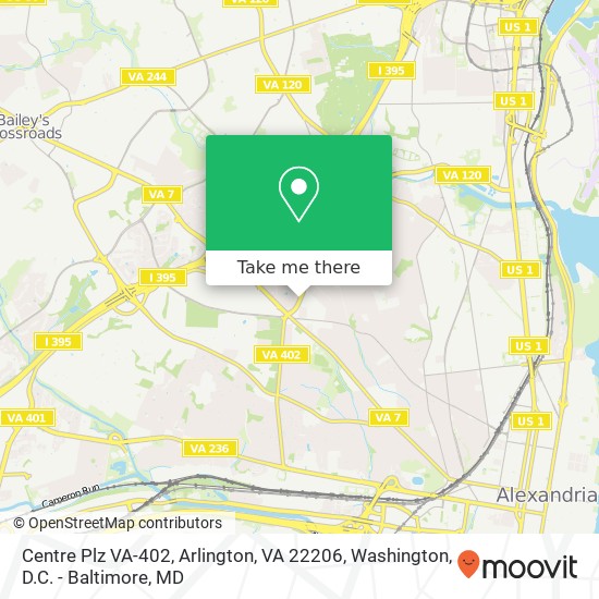Centre Plz VA-402, Arlington, VA 22206 map