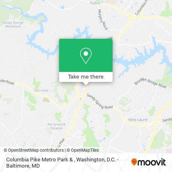 Mapa de Columbia Pike Metro Park &