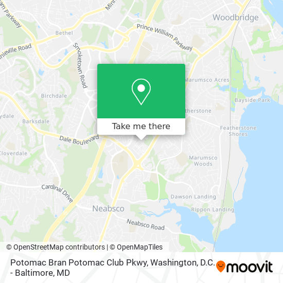 Mapa de Potomac Bran Potomac Club Pkwy