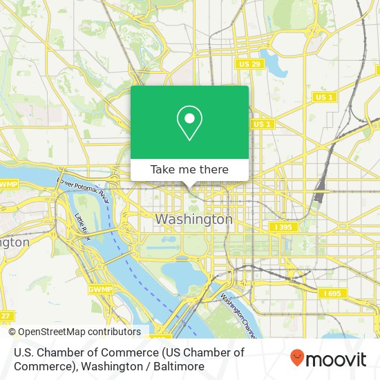 Mapa de U.S. Chamber of Commerce