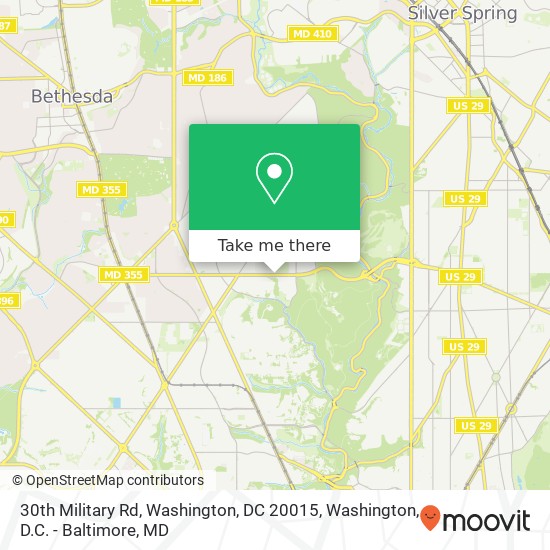 30th Military Rd, Washington, DC 20015 map