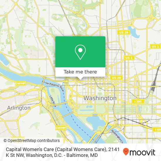 Mapa de Capital Women's Care (Capital Womens Care), 2141 K St NW